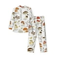 thumbnail image 2 of Bingfone Men'S Pajama Set 2 Piece Loungewear Pjs, Long Sleeve With Pajama Pants-Mushrooms And Butterflies, 2 of 9