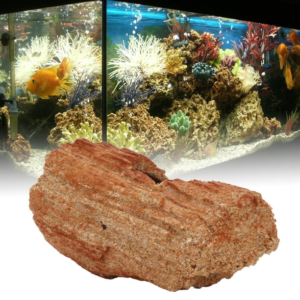 Décoration aquarium barrière de roche