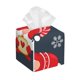 thumbnail image 1 of Balery Three Cute Christmas Gnomes Porta Pañuelos de Cuero con Estampado – Funda Moderna Cuadrada para Caja de Pañuelos, Dispensador 5x5x5'', 1 of 7