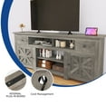 thumbnail image 4 of Uforic 70'' Farmhouse TV Console with 2 Shelves, Suitable for up to 80-inch TVs, Gray, 4 of 5
