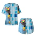 thumbnail image 5 of Picia Prague Ratter Dog in Bathtub Pajamas Sets for Women Soft Short-Sleeved Pjs with Lounge Shorts Two Piece Sleepwear-XX-Large, 5 of 9