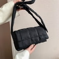 thumbnail image 4 of Bolso Bandolera Acolchado Nailon Y Algodón para Mujer Bandolera Color Sólido (negro), 4 of 9