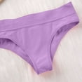 thumbnail image 6 of Sunvit-Panties Womens Low-Rise Bikini Briefs - Wide "LOVE" Waistband, Nylon Spandex Blend, Soft Stretch & Breathable, Purple, Size XL, 6 of 7