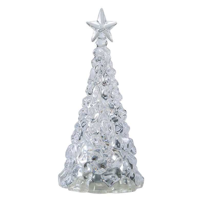 Cute Props Christmas Tree Home Decor Party Crystal LED Light Lamp Acrylic Gift 