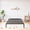 Black - 16 INCH, variant on Heavy Duty Metal Bed Frame Platform – Full/Twin/Queen Size, Steel Slat Support, Noise-Free, Non-Slip, Underbed Storage, Easy Assembly, Black