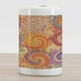 thumbnail image 2 of Grunge Ceramic Toothbrush Holder, Grunge Swirl Patterns Brush Style Waterpool Waves Nested Colors Boho Marbling Art, Decorative Versatile Countertop for Bathroom, 4.5" X 2.7", Multicolor, by Ambesonne, 2 of 4