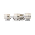 thumbnail image 1 of Z-Lite Ascend 3 Light Vanity Light in Matte Opal and Brushed Nickel, 1 of 1