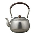 thumbnail image 3 of DOMELAY Camping Kettle Portable Drinkware Titanium Kettle for Outdoor Hiking Fishing 1500ml argent, 3 of 9