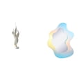 thumbnail image 1 of Escultura De Pluma Ondulada, Estatua Moderna De Acrílico, Colección De Resina, Artesanías, Adorno De Escritorio, Figura Decorativa, Espejo Para Chimenea, Gabinete De Oficina, Baño,, 1 of 8
