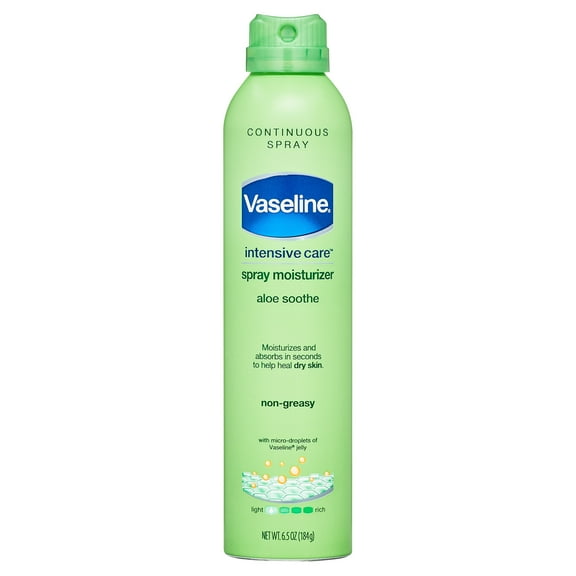 Vaseline Intensive Care Spray Lotion Aloe Soothe 6.5 oz