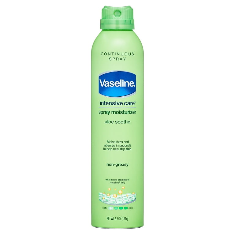 2 pack) Vaseline Intensive Care Spray Lotion Aloe Soothe 6.5 oz -  Walmart.com