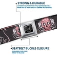 thumbnail image 6 of Buckle-Down Belt, Seatbelt Buckle Belt, Sugar Skulls Gray Pink, 34 to 52 Inches, 6 of 8