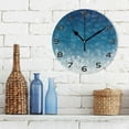 thumbnail image 3 of GZHJMY Blue Christmas Snowflake Wall Clock, Silent Non Ticking Battery Operated Creative Decorative Round Clock for Kitchen, Living Room, Bathroom, Home School Office Decor, 10 Inch, 3 of 7