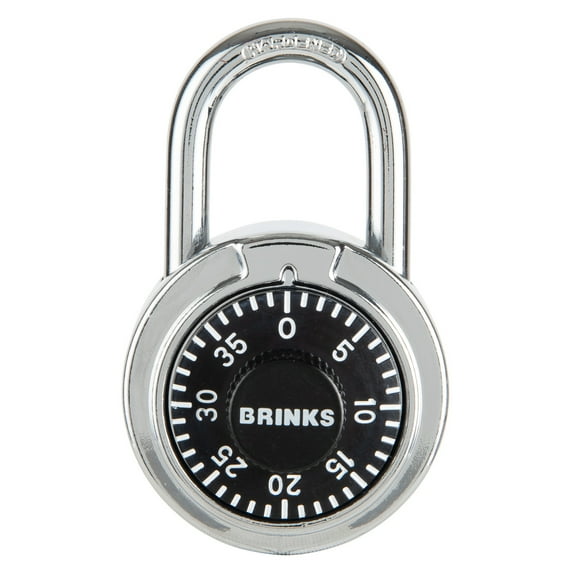 Brinks 50mm Steel Dial Combination Padlock with 1in Shackle