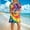 A08-Multicolor, variant on Mini Dresses for Women Summer Tie Dye Short Sleeve Sun Dresses for Women Crew Neck Above Knee Dresses