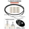 thumbnail image 5 of FaithHeart Braided Leather Cord Necklace for Men Women 925 Sterling Silver Snap Clasp, 2MM Waterproof Black Woven Wax Rope Chain for Pendant Jewelry Gift for Son Graduation, 5 of 9
