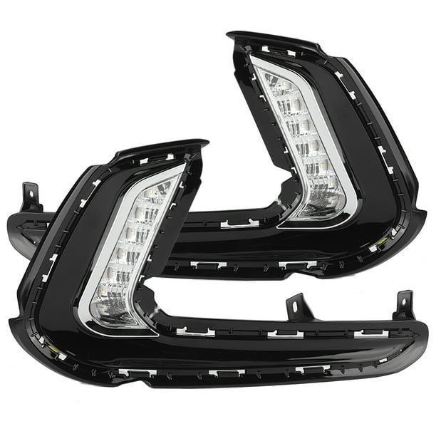 Luz diurna LED, par de luces LED de señal de giro diurna para automóvil DRL de alta capacidad