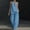 Blue, variant on 2 Piece Linen Set For Women V Neck Linen Beach Set Cotton Linen Pants Set 2 Piece Linen Set For Women Petite Work Sets For Women Beach Travel Set Vacation Clothes Wide Leg Pants Lounge Set