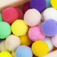 thumbnail image 2 of 100 Pieces Cat Balls Cat Toys Cat Pom Pom Balls Cat Puff Balls Indoor Cats Interactive Play Ball for Cat Kittens Playing and Exercising, Assorted Color 1.2 Inches, 2 of 6