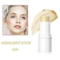 thumbnail image 3 of Highlight Stick, Cosméticos naturales de larga duración 3D , Makeup Stick, Shimmer Pen, para cara Piel madura Cuerpo V Cara Beige Sunnimix Resalte la pluma de contorno, 3 of 8