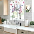 thumbnail image 5 of Pink Flowers Yak Balloon Curtains for Windows, Bedroom Curtains 54 Inch Length, Vintage Spring Floral Bathtub Watercolor Tie Up Curtains Panels Thermal Insulated Bathroom Curtains Window 42"x54", 5 of 8