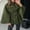 Army Green, variant on LTTVQM Women Batwing Sleeve Ponchos Pea Coat Stand Collar Capes Jacket Cloak Elegant Wool Coat with Belt Pink 2XL