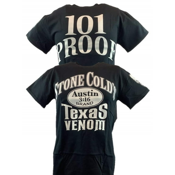 Stone Cold Steve Austin Texas Venom 101 Proof Mens T-shirt XXL