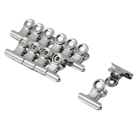 Clips de Papel de Oficina de Metal de 12 Piezas Unique Bargains de 20mm