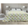 thumbnail image 1 of Green Down Alternative Comforter, Leaves Background Chameleons Repetitive Fresh Tones, Microfiber Quilt for All Season, 5 Sizes, Avocado Green Multicolor, by Ambesonne, 1 of 3