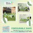 thumbnail image 4 of Qaba Kids Play Tunnel, Toddler Tunnel for Kids to Crawl Through, Crocodile Design Kids Tunnel for Indoor or Outdoor Playground, 76" Long, Green, 4 of 10
