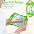 thumbnail image 6 of Dteck Shoulder Strap Case for Apple iPad 8th Generation 10.2" (2020),360° Rotating Hand Strap Kids Friendly Shockproof Cute Rubber Kickstand iPad 7th Gen 10.2" 2019 Protector Cover,Green, 6 of 6