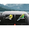 thumbnail image 6 of WIRESTER Set of 2pcs Car Air Freshener Fragrance Vent Clip Interior Decoration for Cars with Lemon Scented Pad - American Goldfinch Bird & Budgie Parakeet Bird, 6 of 7