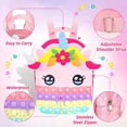 thumbnail image 3 of Pop It Fidget Juguete Unicornio Mochila Para Niñas Niños Bookbag Arco Iris Bolsa Escolar Para Suministros Escolares, 3 of 4