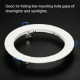 thumbnail image 3 of Uxcell 5" Inner Dia Lighting Fixture for Recessed Can Downlights Light Trim Ring Aluminum White, 3 of 6