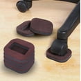 thumbnail image 4 of Butée de Roue de Chaise de Bureau Coupelles de Roulettes de Meubles Protecteurs de Sol en Bois Dur Tapis Anti-Vibration Pieds de Chaise Tapis Antidérapant, 4 of 4
