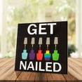 thumbnail image 6 of JennyGems Nail Stylist Gifts Nail Salon Decor, Nail Tech Gifts for Women, Get Nailed Manicurist Gift, 5.5x5.5 Inch Wood Sign, Nail Polish Gifts Cosmetology Gift, Beauty Salon Decor Nail Artist (Black), 6 of 8