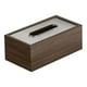 thumbnail image 4 of Cubierta de caja de pañuelos Boca ancha de madera con cubierta de acrílico Organizador para el hogar Caja de pañuelos Dispensador Rectángulo para, 4 of 9