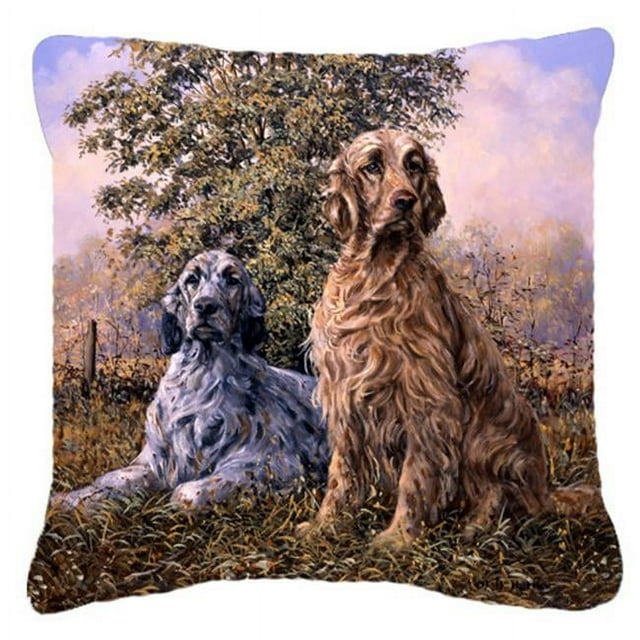 Carolines Treasures HMHE0203PW1818 Setters by Michael Herring Canvas Decorative Pillow