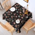 thumbnail image 2 of Pioneer Flower Floral Print Pattern Square Tablecloth,Waterproof Square Table Cover,Wipeable Spillproof Washable Table Cover for Home Kitchen Party Decor 52"x52"(132x132cm), 2 of 6