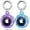 Translucent Blue + Translucent Purple, variant on YUNOVA 2 Pack IPX8 Waterproof AirTag Case with Keychain - Secure Tracker Cover Compatible with Apple AirTag for Luggage, Keys, Pet Collars
