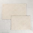 thumbnail image 2 of Superior Brou Geometric Diamond Washable Bath Rug, Set of 2, Medium, Ivory, 2 of 10