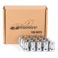 thumbnail image 1 of Lug Nuts GasSupply Chrome 1/2"-20 pulgadas, extremo cerrado, bellota abombada, 20 unidades, 1 of 7