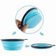 thumbnail image 5 of Large Collapsible Dog Bowls, Portable Foldable Travel Water Bowl Food Dishes with Carabiner Clip for Traveling, Hiking, Walking, (light blue) ﻿, 5 of 5