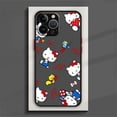 thumbnail image 1 of Cute Hello Kitty Phone Case For iPhone 15 14 13 12 11 Pro Max mini XS Max XR X 8 Plus SE Frosted Translucent Cover LXY, 1 of 7