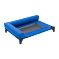 thumbnail image 1 of Cama elevada para perros, lavable y transpirable, para mascotas pequeñas y medianas, cachorros y perros pequeños. Azul, 1 of 9