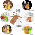 thumbnail image 4 of czcpp-50 Pack (30ml) Mini Liquor Bottles Small Empty Spirit Bottle with Silver Caps Mini Sauce Clear Airtight Bottle for Party,Wedding Sauce Drinks Storage with Labels,Rope, 4 of 4