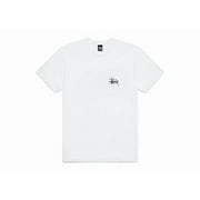 تي شيرت Stussy Mens Basic باللون الأبيض، من StockX