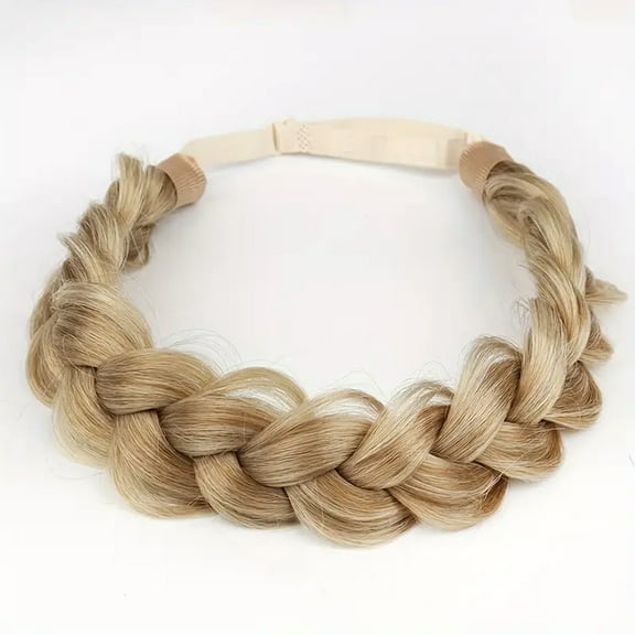 Namzi Headband Braid Wig - 1 Piece, golden, 40CM Width, Heat-Resistant Synthetic Hair, Effortless Three-Strand Braided Hairstyle, Easy-to-Wear for Daily & Special LooksCategory,