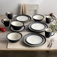 thumbnail image 6 of Noritake Colorwave Graphite 16-Piece Curve Dinnerware Set, Service for 4, 6 of 7