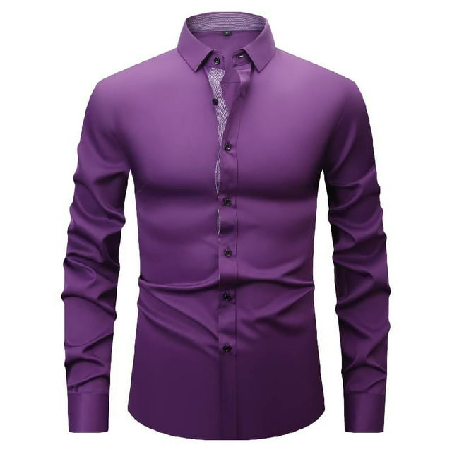 pstuiky camisas de manga larga para hombre, Camisa de hombre con bloques de color, camisa ligera de negocios de manga larga, camisa de solapa de manga larga para hombre xxl